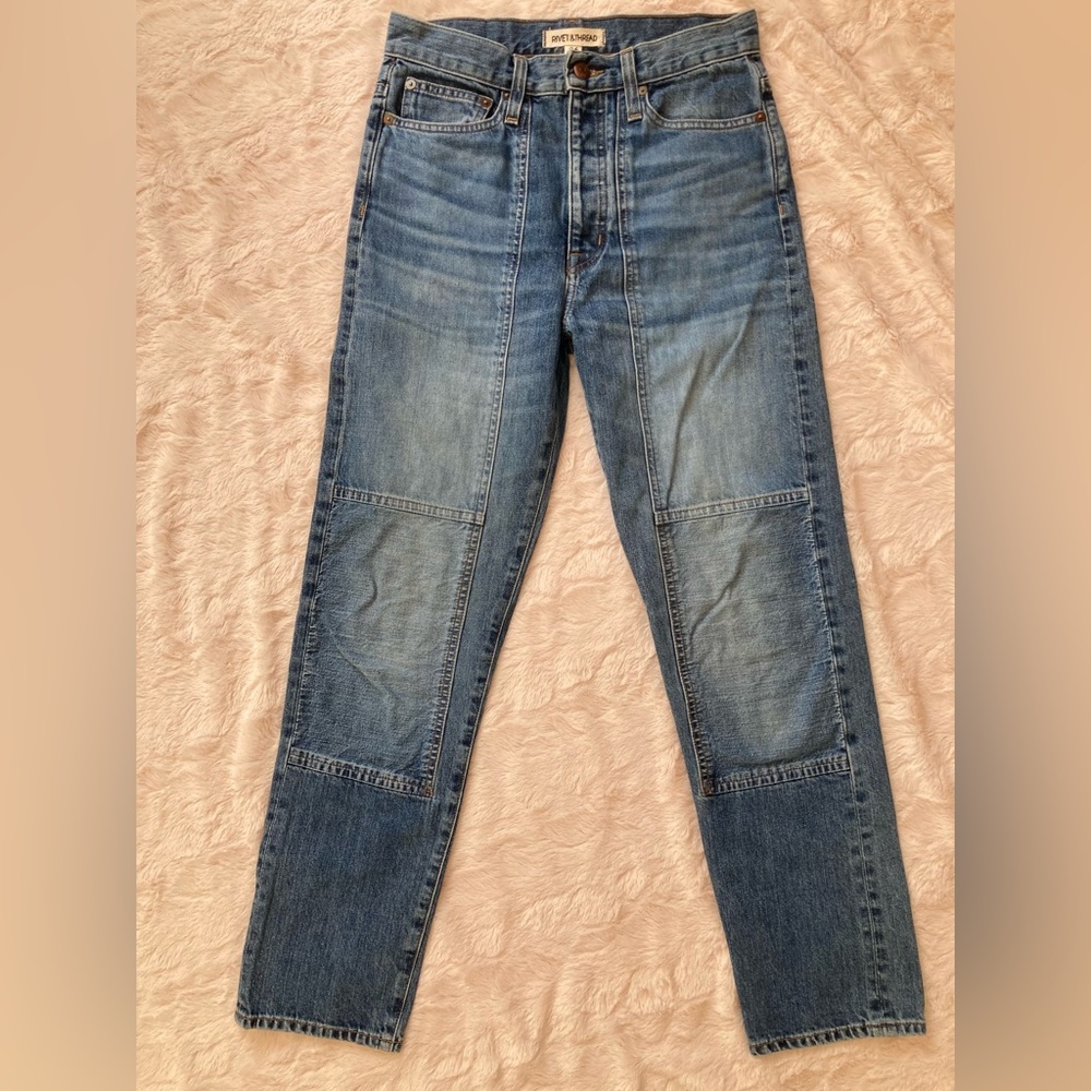 Madewell Light Wash Blue Boyfriend Jeans